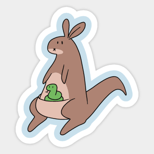 Kangaroo and Snake Sticker